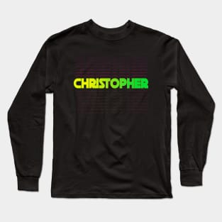 Christopher gift idea for boys men first name Christopher Long Sleeve T-Shirt